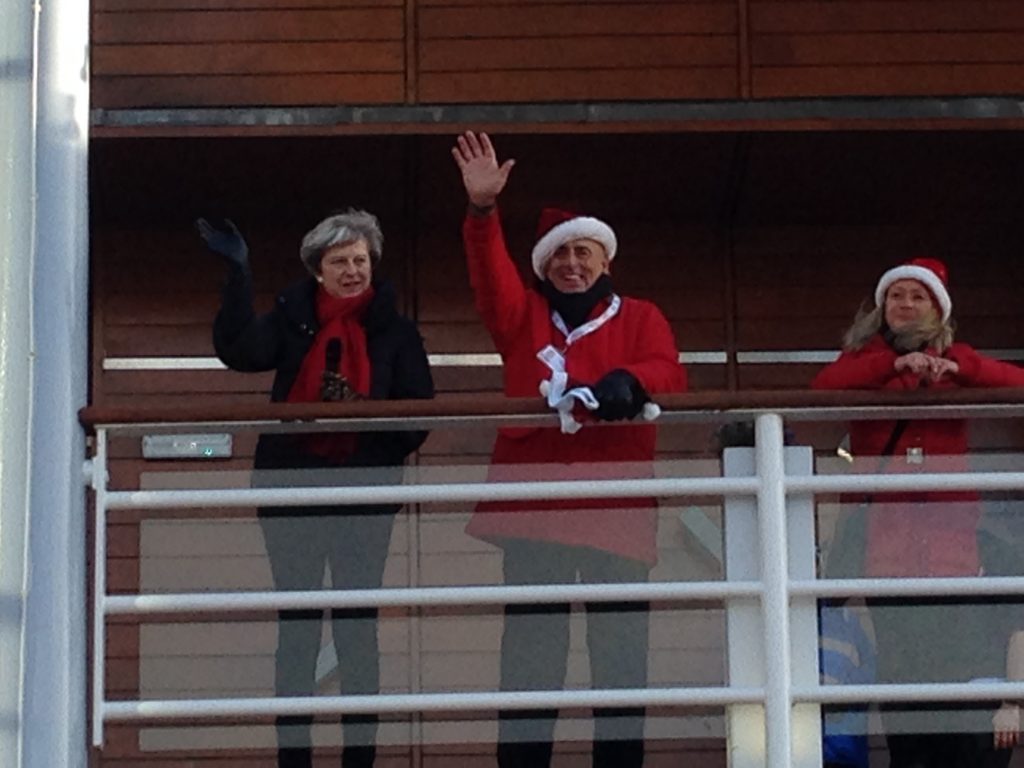 Theresa May Santa Run PA System