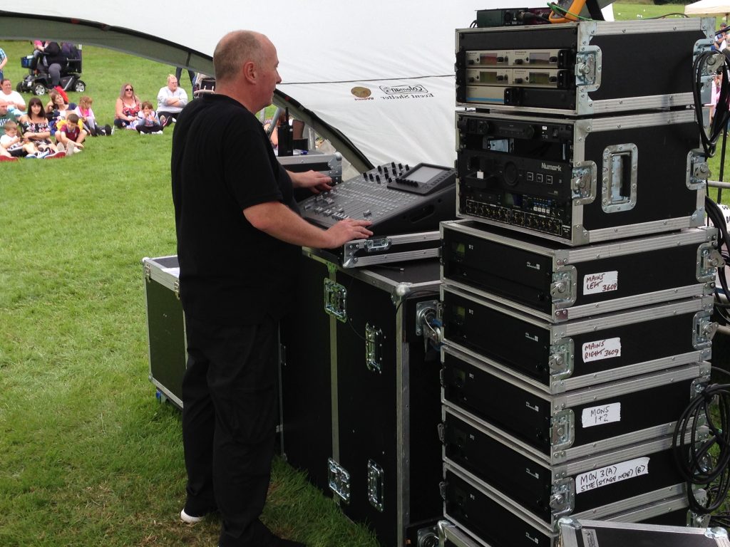 LIve Band PA System with technician