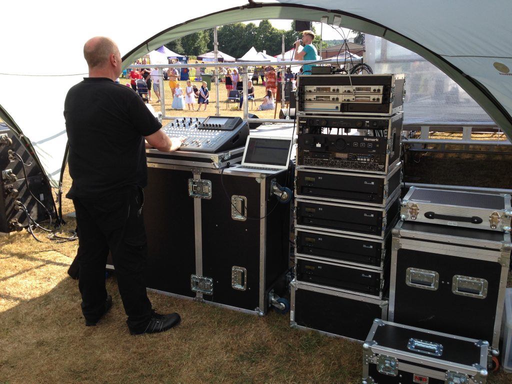 Live Band PA Sound System - FOH Tent