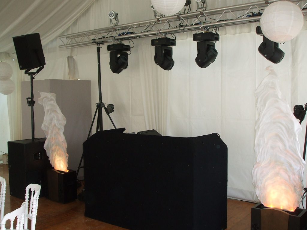 dj booth sound system hire